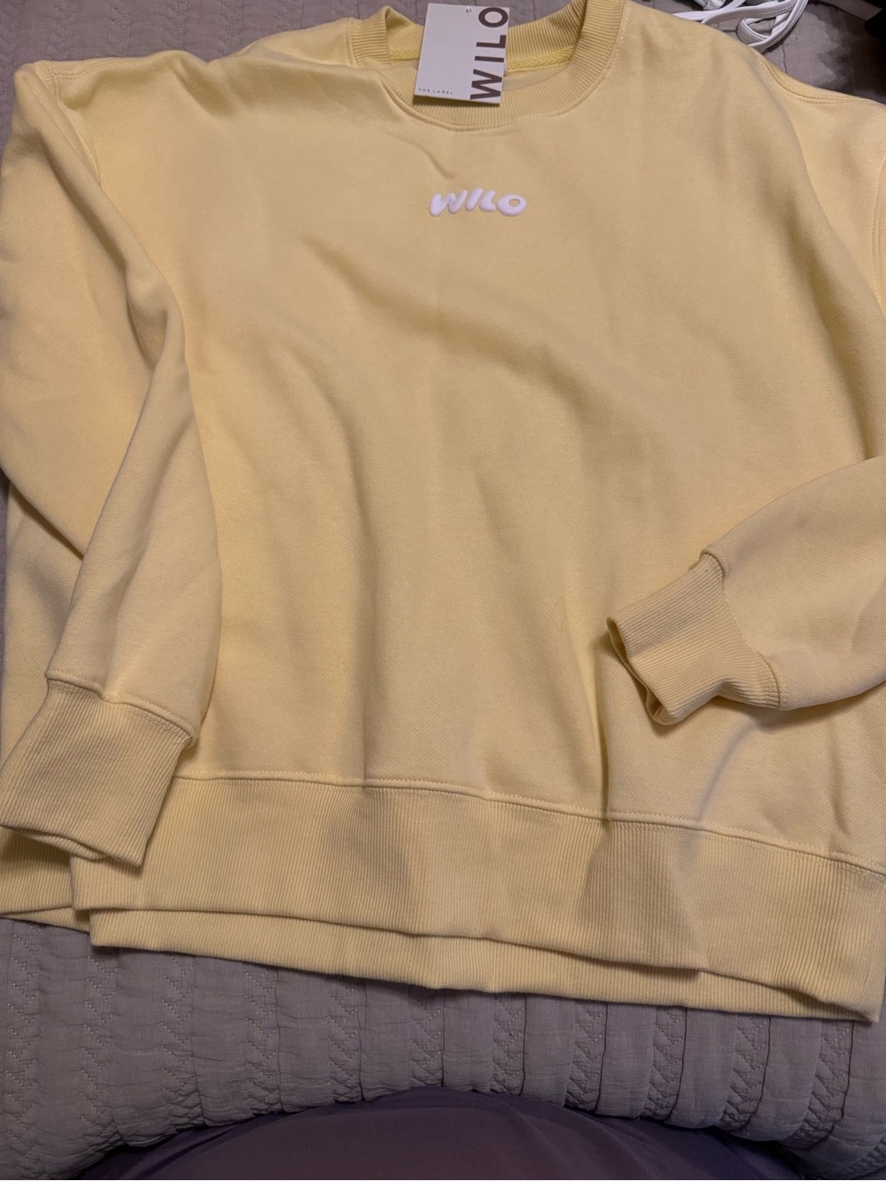 Wilo the Brand Wellness Club Crew Sweater NWT - size XS